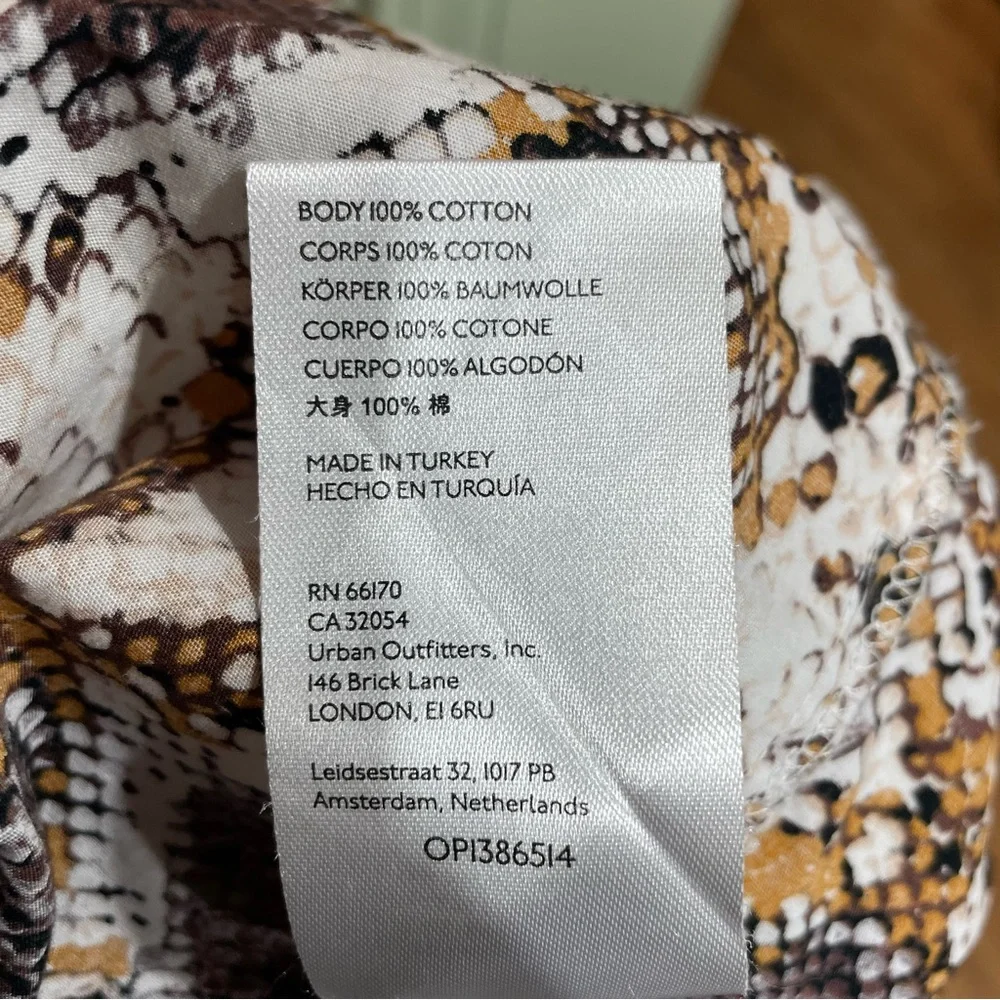 Anthropologie 18W Snake Print Tiered Button Front Maxi Dress 2X - Picture 6 of 13